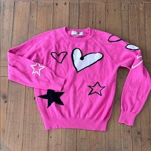 Scott & Scott london pink heart and star sweater